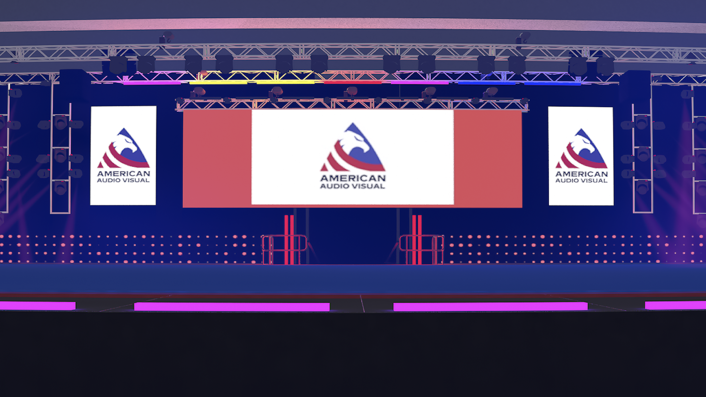 CAD Drawing of Corporate Event AV Production