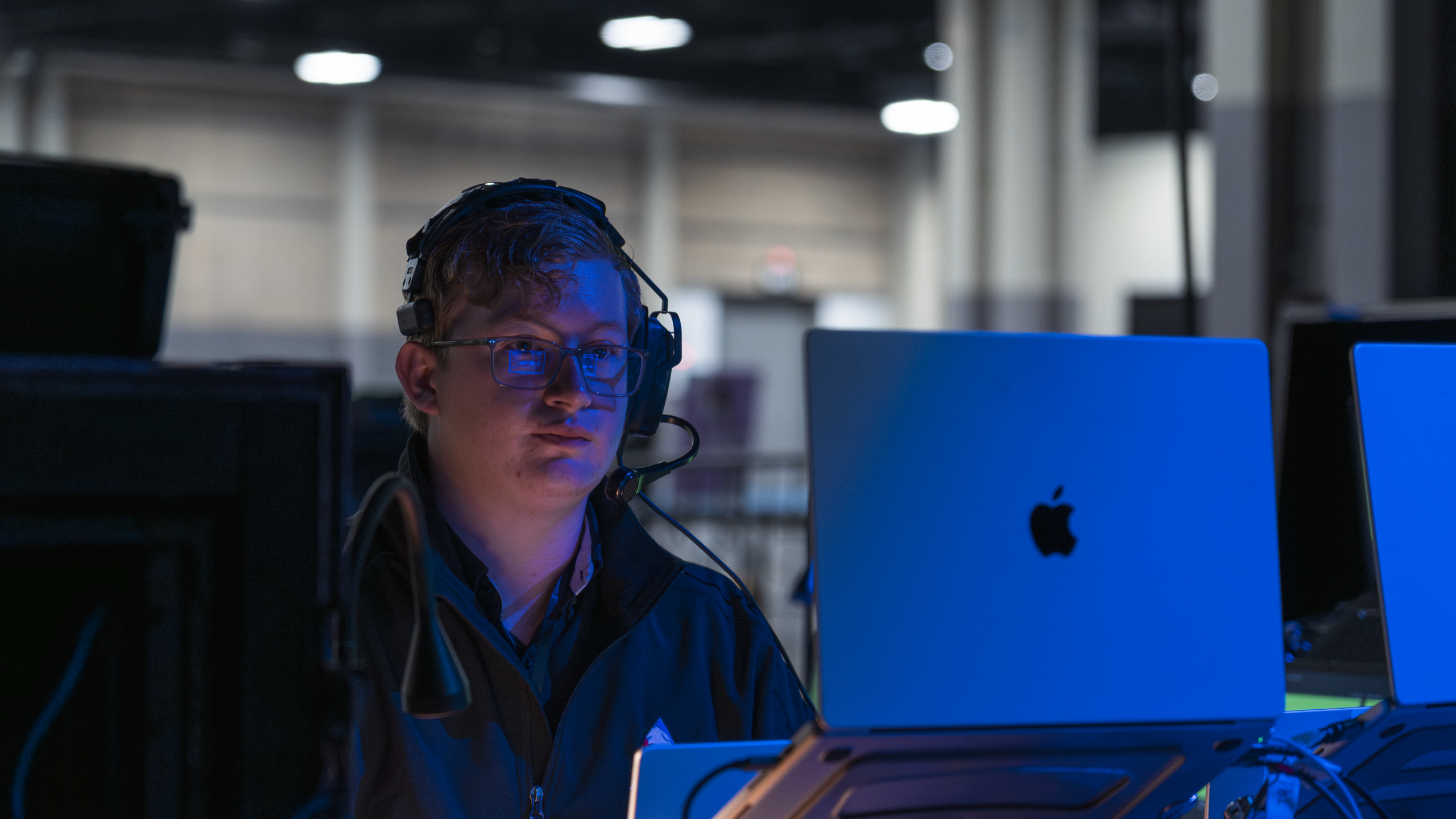 AAV tech Audio Visual Broadcast Technician for hybrid sports event